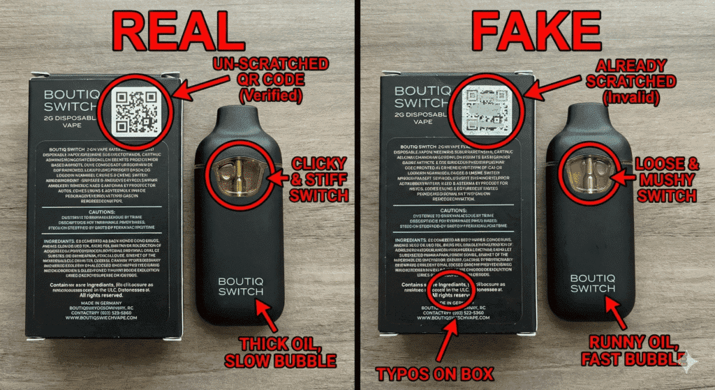 Real vs. Fake: The Ultimate Guide to Verifying Your Boutiq Switch