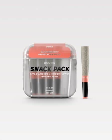 Boutiq Snack Pack Live Diamonds 2.5G Minis β Glowberry Infused W / Poprocks