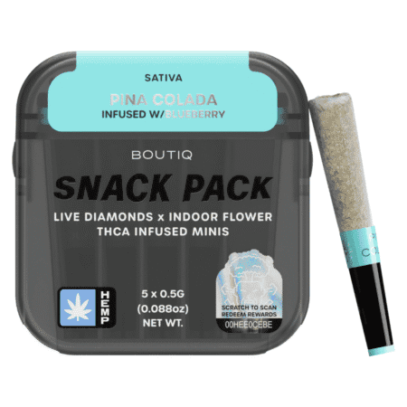 Boutiq Snack Pack Live Diamonds 2.5G Minis - Pina Colada Infused W / Blueberry