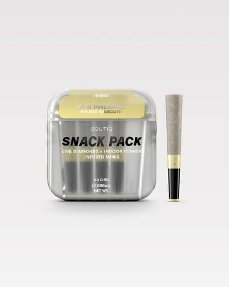 Boutiq Snack Pack Live Diamonds 2.5G Minis – Pink Pineapple Infused W / Biscotti