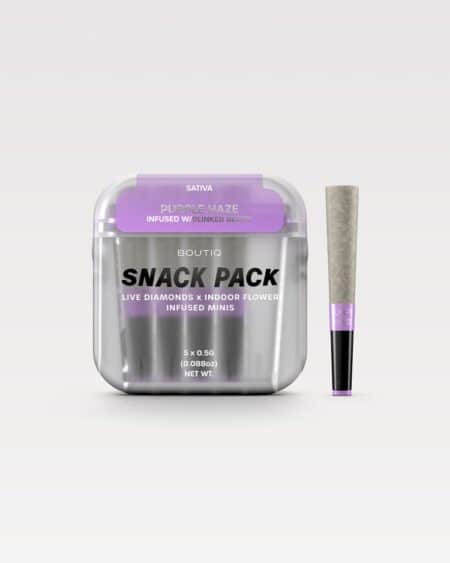 Boutiq Snack Pack Live Diamonds 2.5G Minis β Purple Haze Infused W / Blinker Berry