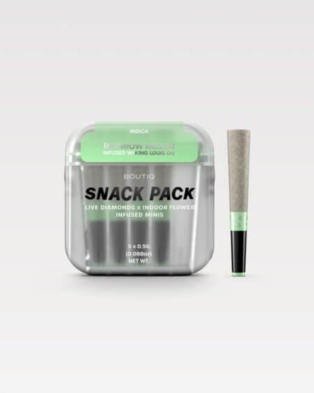 Boutiq Snack Pack Live Diamonds 2.5G Minis – Rainbow Melon Infused W / King Louis OG