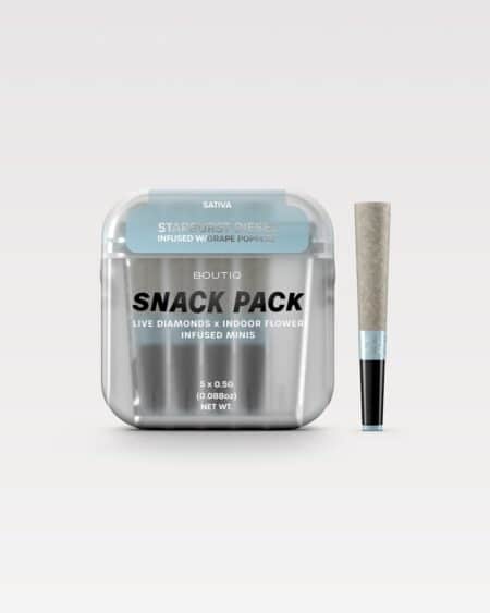 Boutiq Snack Pack Live Diamonds 2.5G Minis β Starburst Diesel Infused W / Grape Popperz