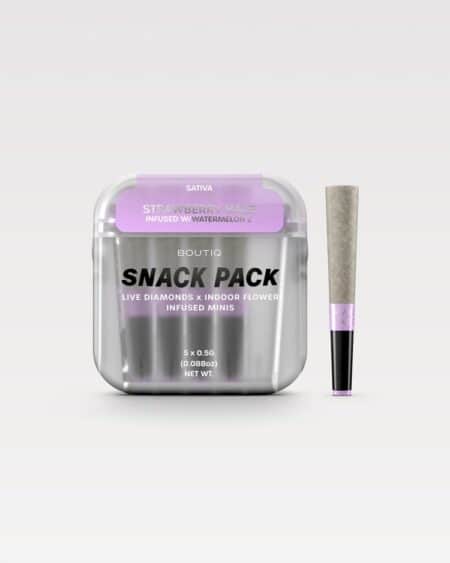 Boutiq Snack Pack Live Diamonds 2.5G Minis – Strawberry Haze Infused W / Watermelon Z