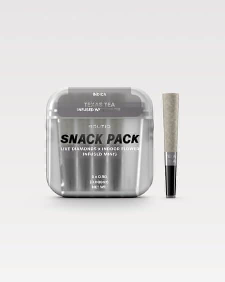 Boutiq Snack Pack Live Diamonds 2.5G Minis β Texas Tea Infused W / Pecan Pie