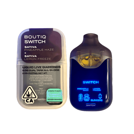 Boutiq Switch V4 Pineapple Haze x Lemon Freeze – 2G Disposable Vape - Official Boutiq Switch