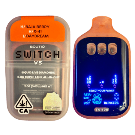 BOUTIQ SWITCH V5 (3 in 1) “BAJA BERRY” (HYBRID) x “X-41” (HYBRID) x “DAYDREAM” (INDICA)