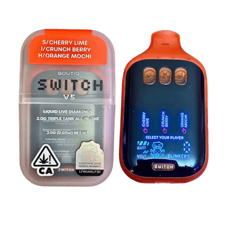 BOUTIQ SWITCH V5 (3 in 1) “CHERRY LIME” (SATIVA) x “CRUNCH BERRY” (INDICA) x “ORANGE MOCHI” (HYBRID)