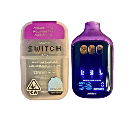 BOUTIQ SWITCH V5 (3 in 1) ”GRAPE SODA” x “GLOWBERRY” x “CHERRY PIE” (INDICA)