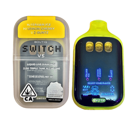 BOUTIQ SWITCH V5 (3 in 1) “ITALIAN ICE” (HYBRID) x “LEMON CHERRY” (HYBRID) x “Z-RUNTZ” (INDICA)