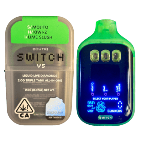 BOUTIQ SWITCH V5 (3 in 1) “MOJITO” (SATIVA) x “KIWI-Z” (HYBRID) x “LIME SLUSH” (INDICA)