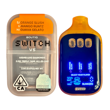 BOUTIQ SWITCH V5 (3 in 1) “ORANGE SLUSH” (SATIVA) x “MANGO RUNTZ” (INDICA) x “GUAVA GELATO” (HYBRID)